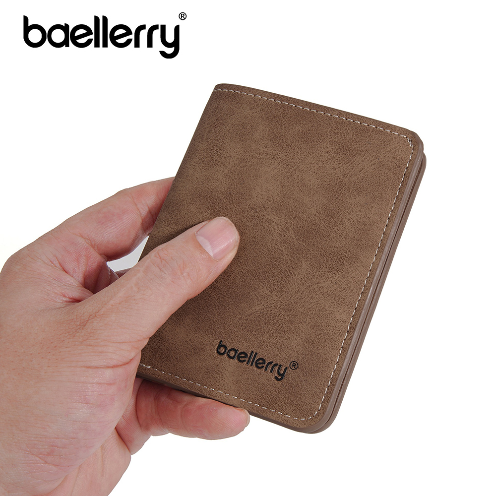 AliExpress Baellerry Wallet for Men PU Leather Front Pocket Minimalist Money Clip Travel Essentials