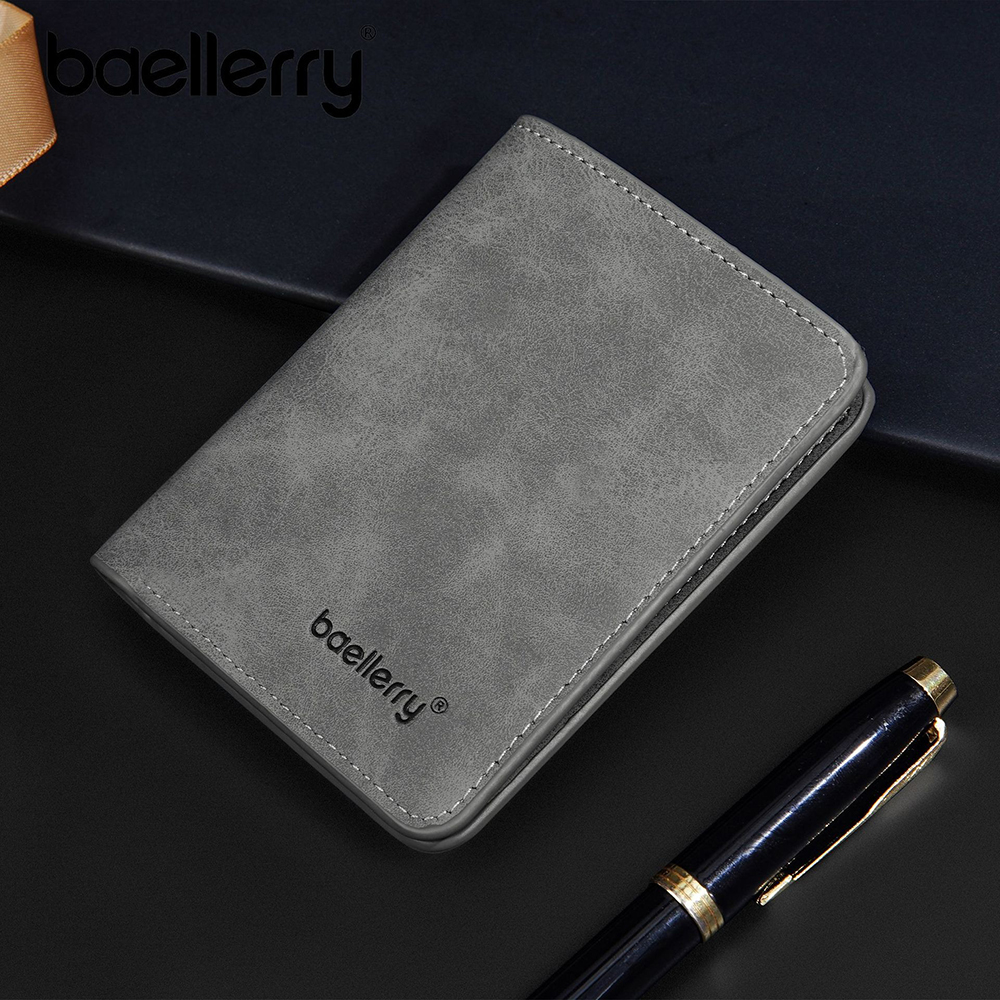 AliExpress Baellerry Wallet for Men PU Leather Front Pocket Minimalist Money Clip Travel Essentials, view 3