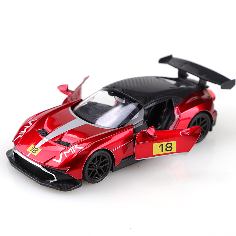 AliExpress (Bagged) 1:36 Martin Alloy Racing Car, 1.36 scale simulated alloy pullback racing car, boy's toy, simulated racing car