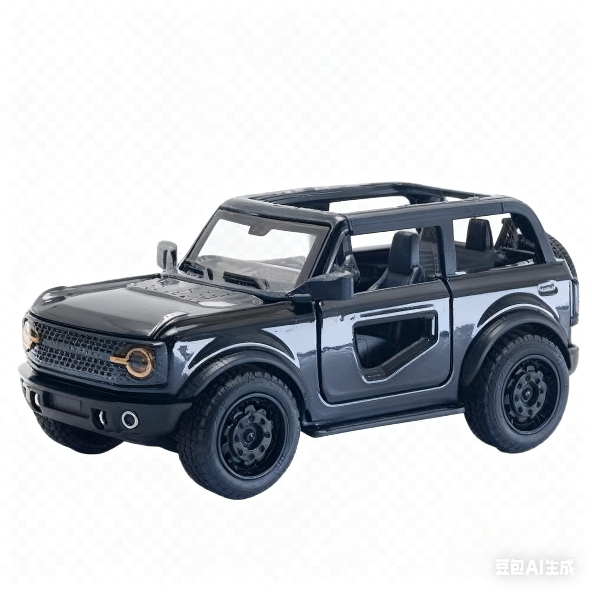 AliExpress (Bagged) 1/36 New Hummer Convertible Off-Road Pullback Car - Children's Toy, Die-cast Metal, Powerful Engine, view 5