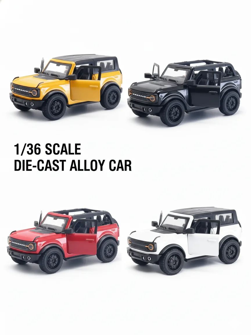 AliExpress (Bagged) 1/36 New Hummer Convertible Off-Road Pullback Car - Children's Toy, Die-cast Metal, Powerful Engine, view 6