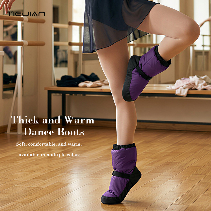 AliExpress Ballet Warm Boots, Women's Soft Soled Dance Practice Cotton Shoes, Children's Professional Thickened Winter Dance Warm Shoes