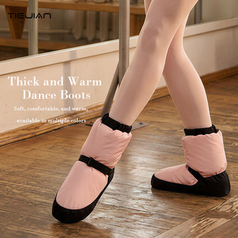 AliExpress Ballet Warm Boots, Women's Soft Soled Dance Practice Cotton Shoes, Children's Professional Thickened Winter Dance Warm Shoes, view 2