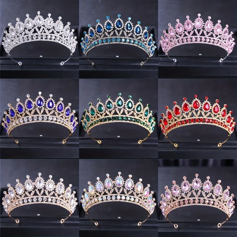 AliExpress Baroque Vintage Crystal Tiaras And Crowns Rhinestone Queen Pageant Prom Diadem Crown Bridal Wedding Hair Accessories Jewelry