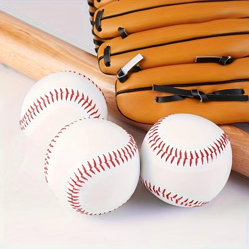 AliExpress Baseball No. 9Softball Hardball Training Handmade Balls Fitness Products White Safety Kid Baseballs Men's Practice Team Game