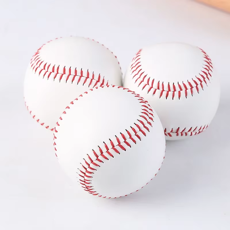 AliExpress Baseball No. 9Softball Hardball Training Handmade Balls Fitness Products White Safety Kid Baseballs Men's Practice Team Game, view 2