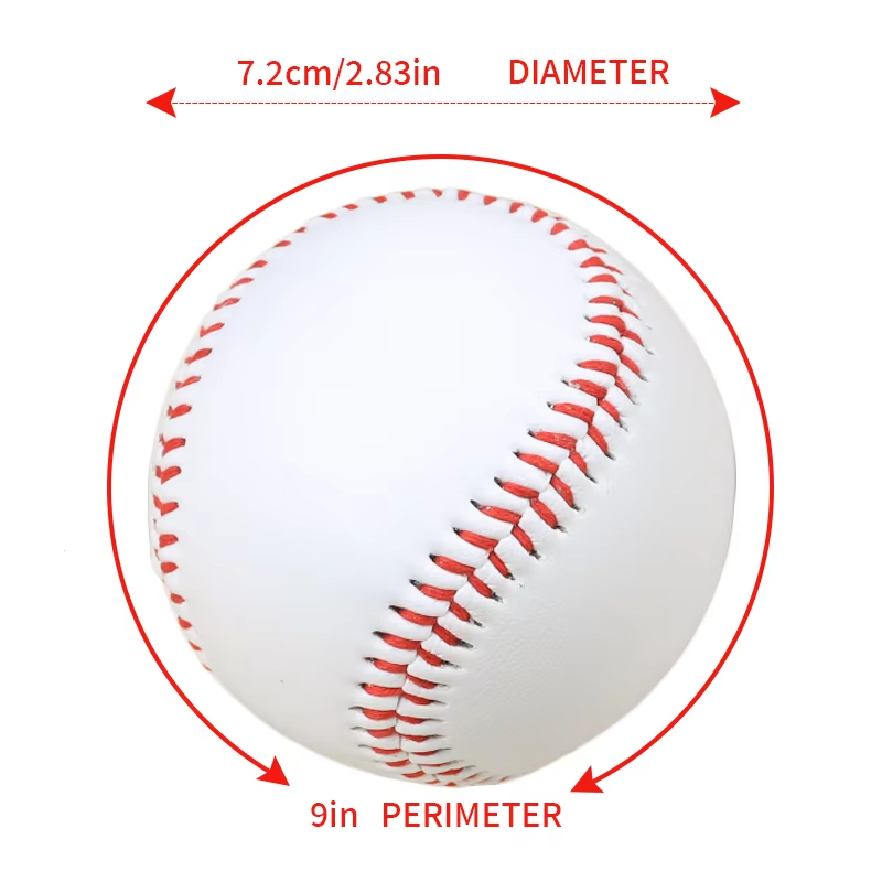 AliExpress Baseball No. 9Softball Hardball Training Handmade Balls Fitness Products White Safety Kid Baseballs Men's Practice Team Game, view 5