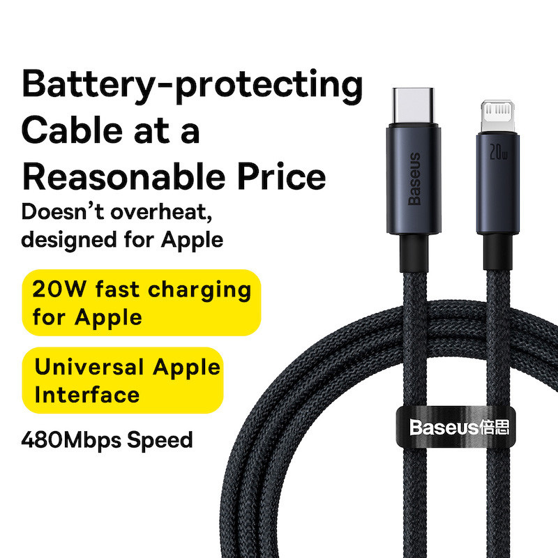 AliExpress Baseus USB-C to Lightning Fast Charging Cable, view 6