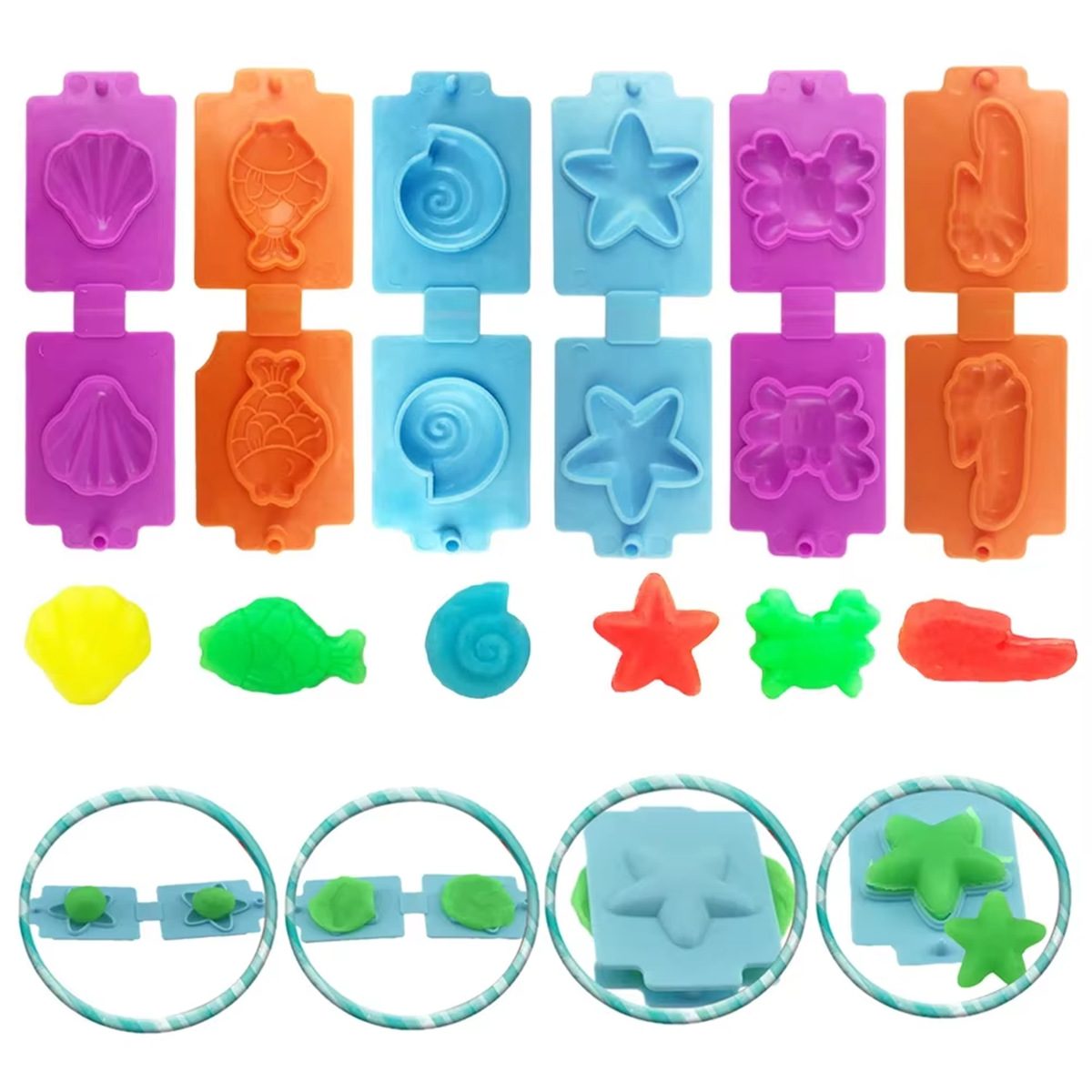 AliExpress Basic Dough Clay Tools Kits Modeling Accessories Animal Cutters Rolling Pin Safety Scissor Dough Extruder Rollers for Kids, view 5