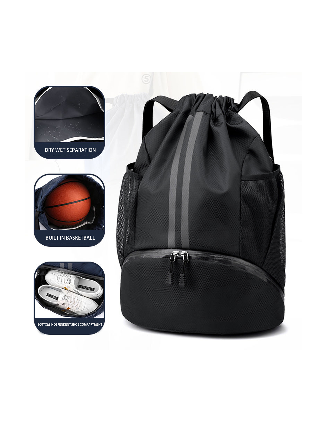 AliExpress Dry-Wet Separation Drawstring Sports Backpack