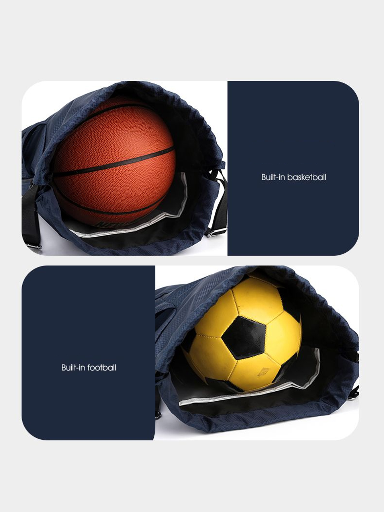 AliExpress Dry-Wet Separation Drawstring Sports Backpack, view 6