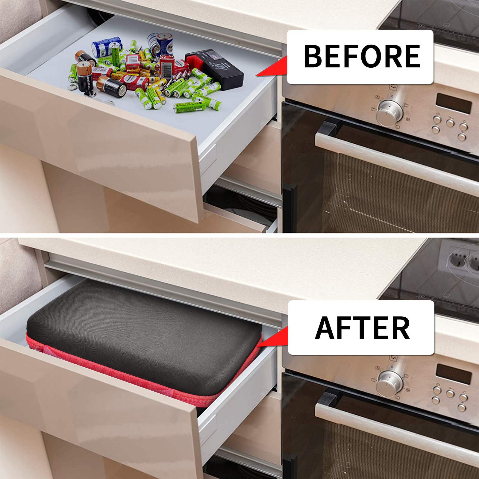 AliExpress Battery Organizer Case with Tester (150+ Cells), view 6