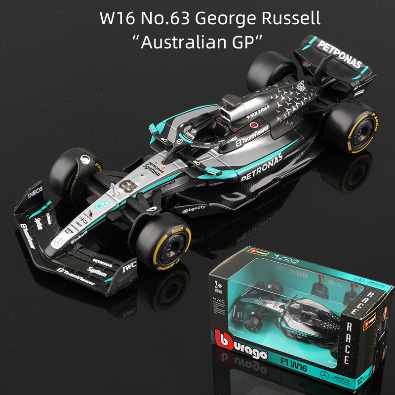 AliExpress Bburago 1:43 F1 Alloy Car Model 2025 Season Formula Racing Die Cast Toy SF25 RB21 W16 MCL39 Red Bull Mercedes Ferrari McLaren, view 5