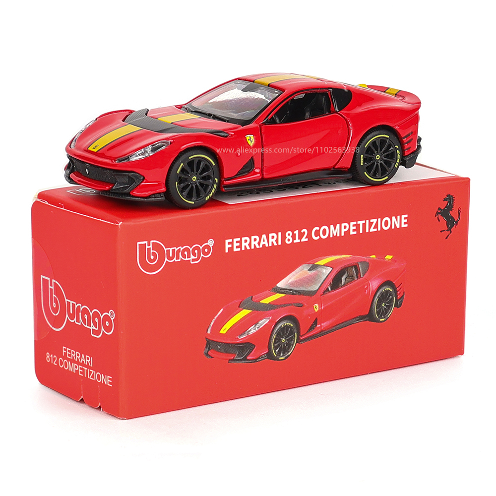 AliExpress Bburago 1:64 genuine Ferrari SP1 812 COMPETIZIONE ENZO F40 F12TDF SF90 car model series children's Christmas boy gift toys