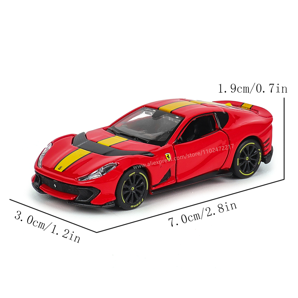 AliExpress Bburago 1:64 genuine Ferrari SP1 812 COMPETIZIONE ENZO F40 F12TDF SF90 car model series children's Christmas boy gift toys, view 2