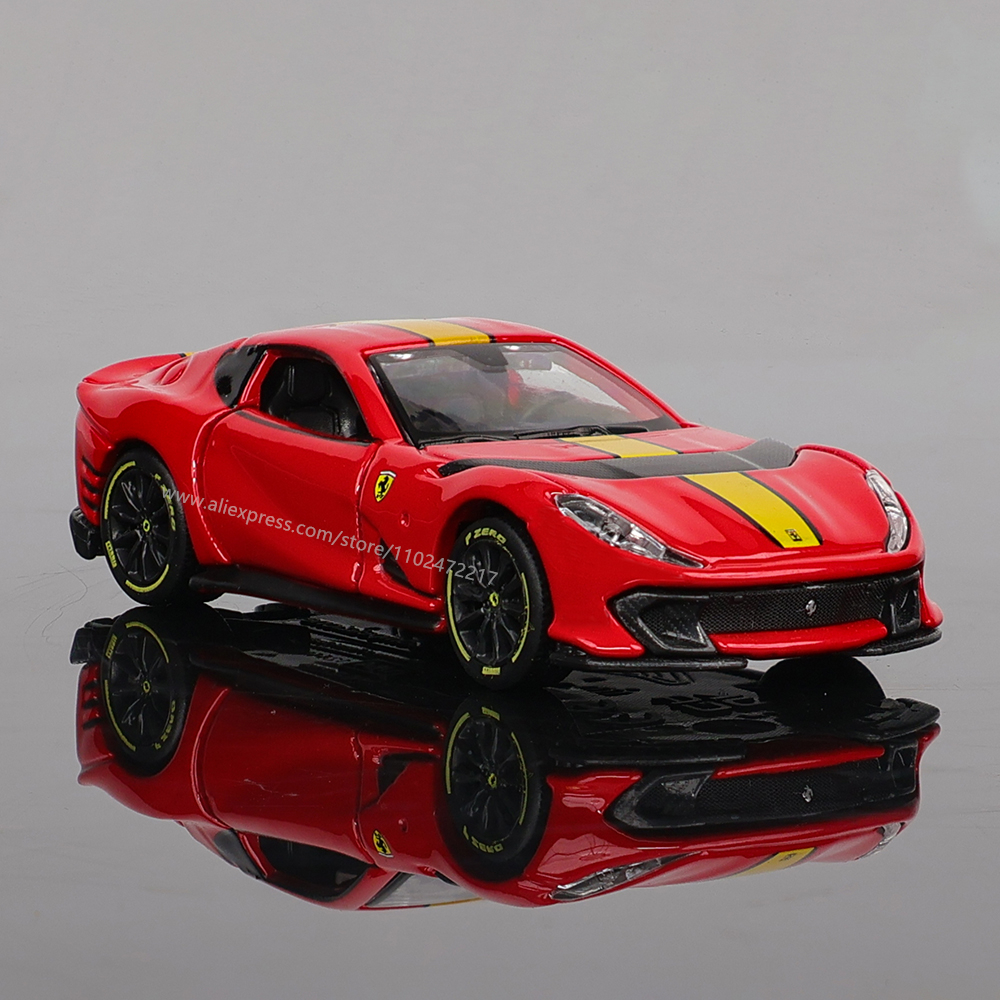 AliExpress Bburago 1:64 genuine Ferrari SP1 812 COMPETIZIONE ENZO F40 F12TDF SF90 car model series children's Christmas boy gift toys, view 6