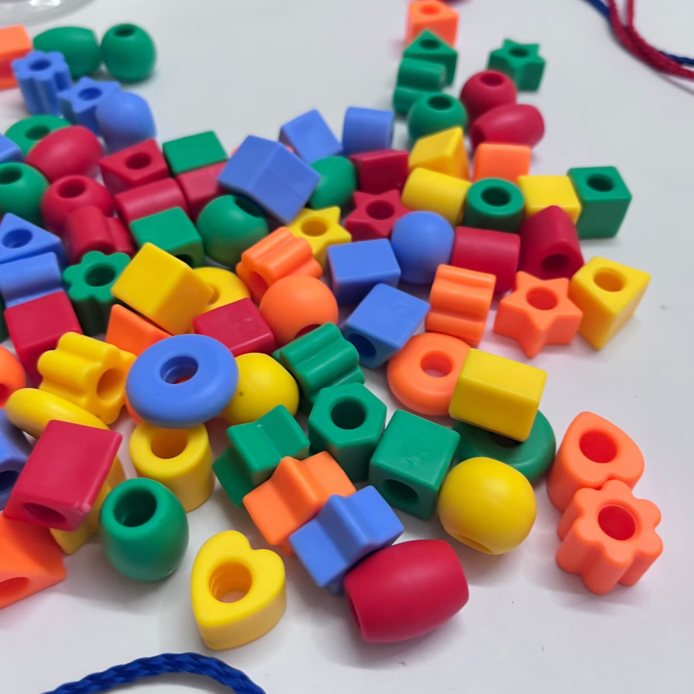 AliExpress Beaded Diy Handmade Puzzle Wearing Beads Building Blocks EarlyEducation Geometry Shape Bracelet Toy, view 4