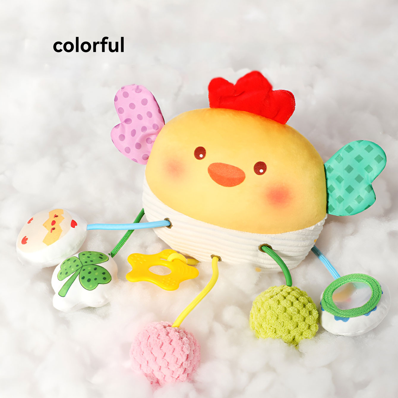 AliExpress Chewable Cartoon Bed Bell Pull Toy, view 4