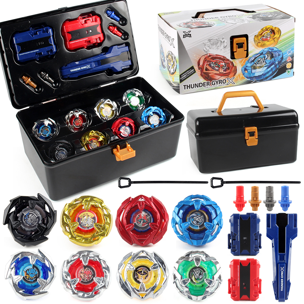 AliExpress Bey X Spinning Toy Kit Gyro Metal Battle Tops with Launchers Organize Box Set Gift