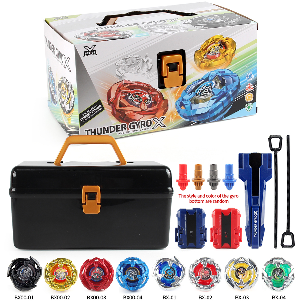 AliExpress Bey X Spinning Toy Kit Gyro Metal Battle Tops with Launchers Organize Box Set Gift, view 4