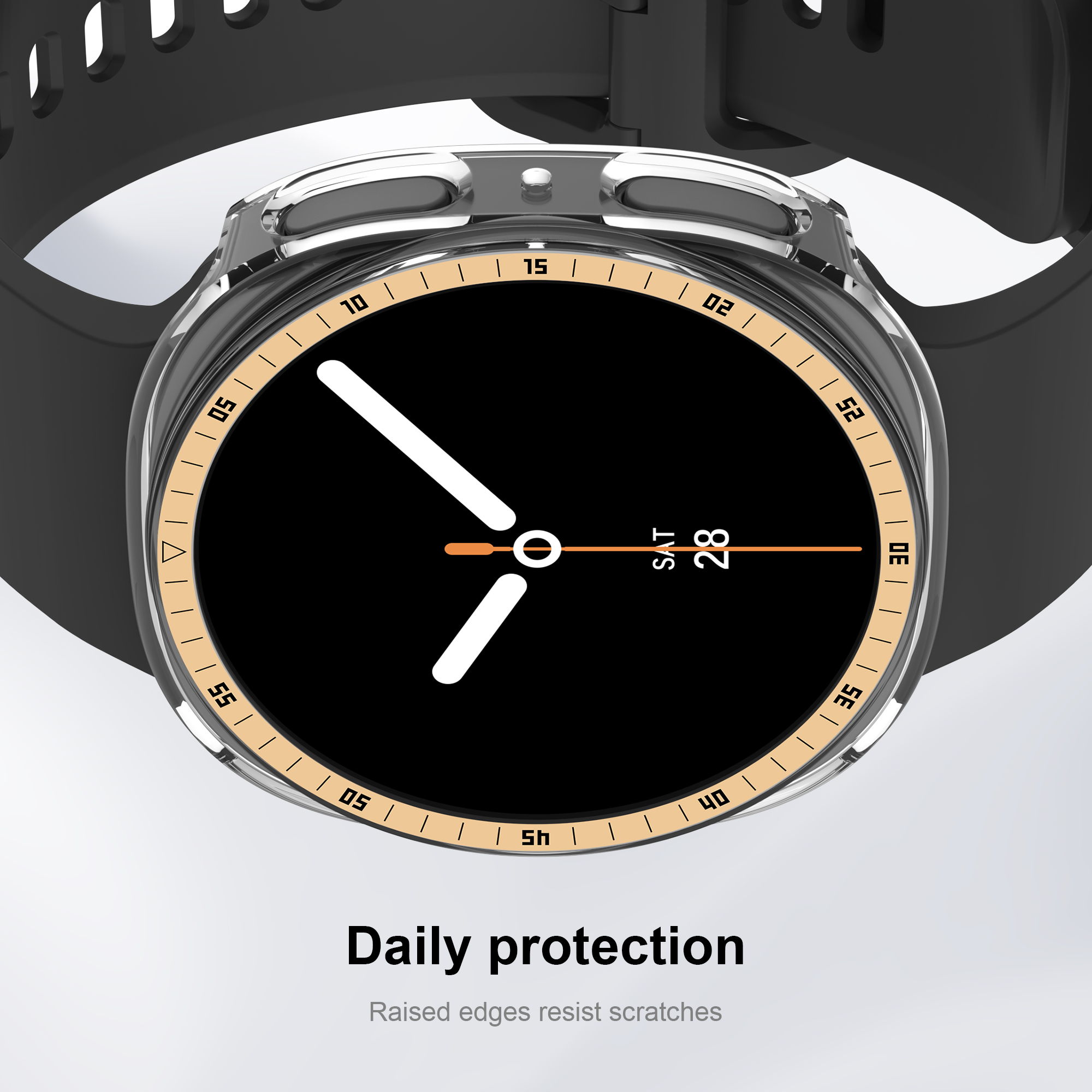 AliExpress Hard PC Bezel Bumper Case for Galaxy Watch 8, view 4