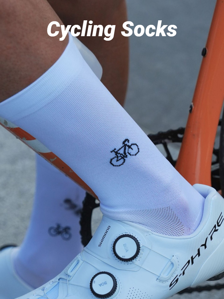 AliExpress Bicycle Pattern Breathable Cycling Socks, view 2