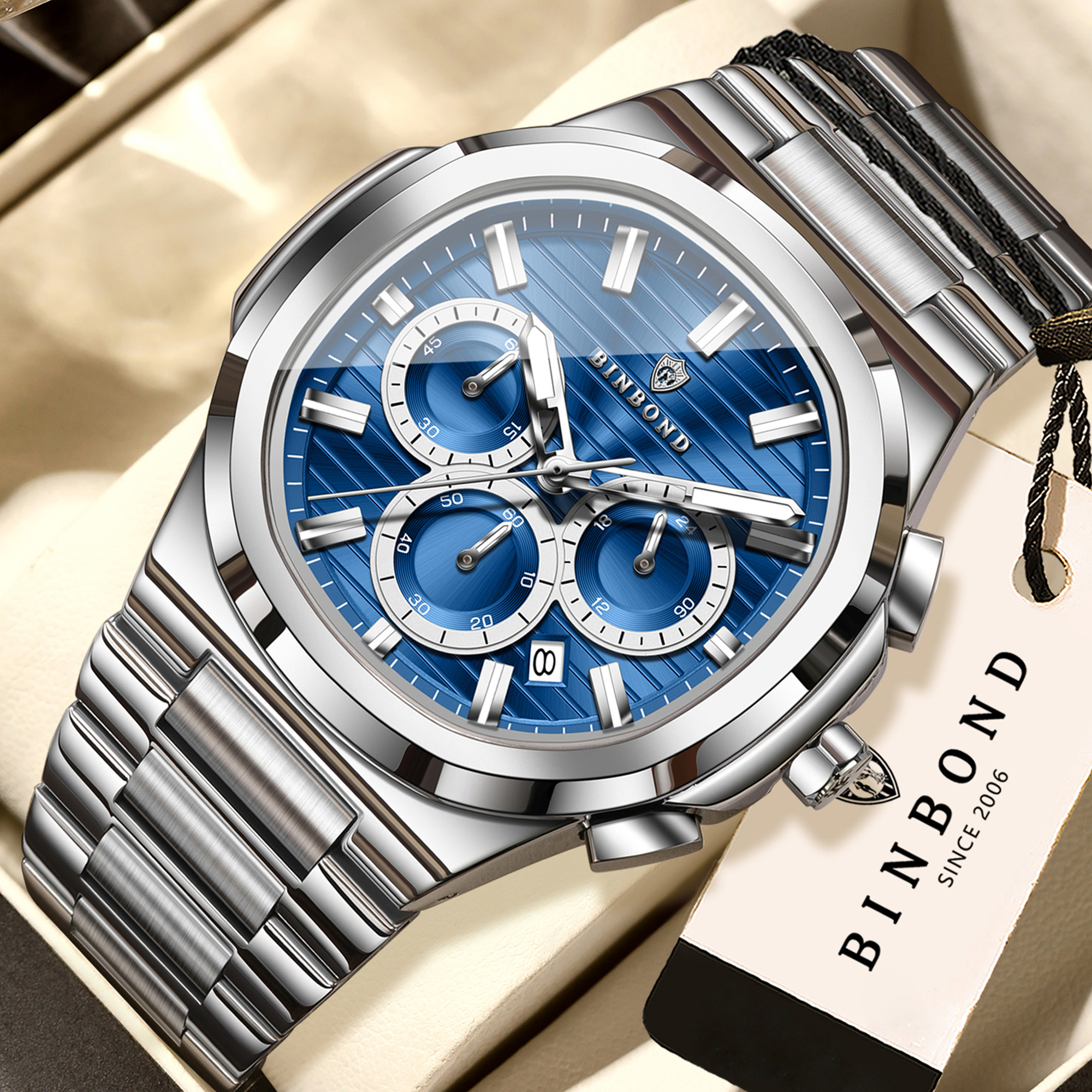 AliExpress BINBOND Men's Chronograph Quartz Watch