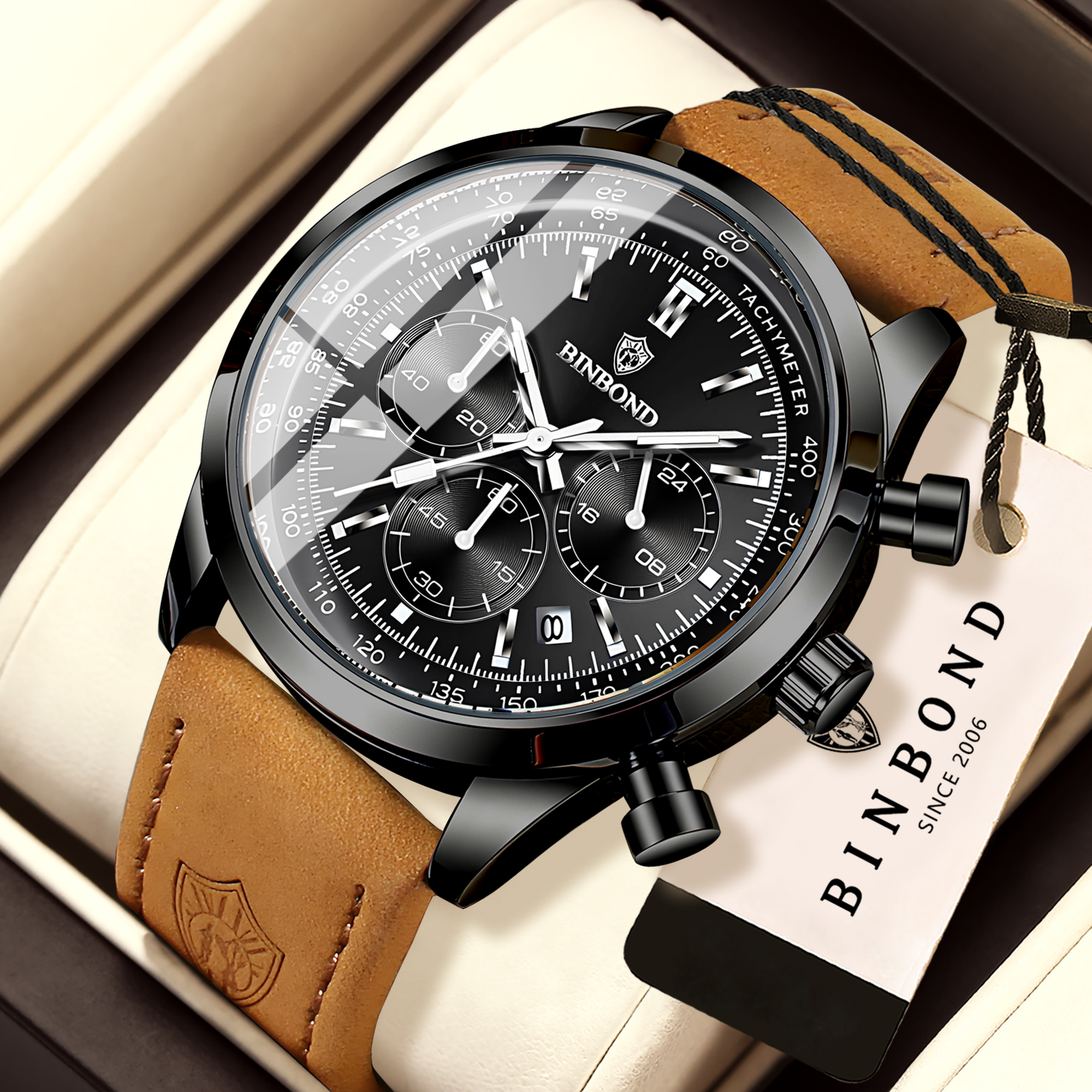 AliExpress BINBOND Men's Chronograph Quartz Watch