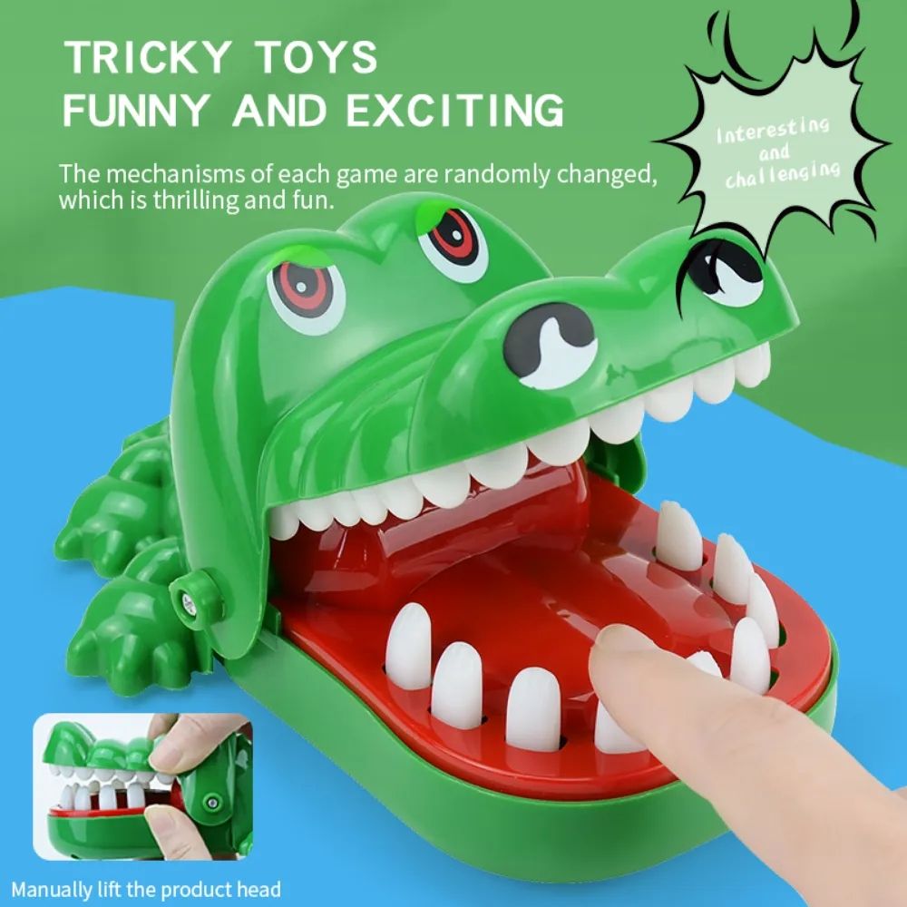 AliExpress Bite hand crocodile children's toy stress relief toy Bite hand toy parent-child interactive party prank toy, view 2