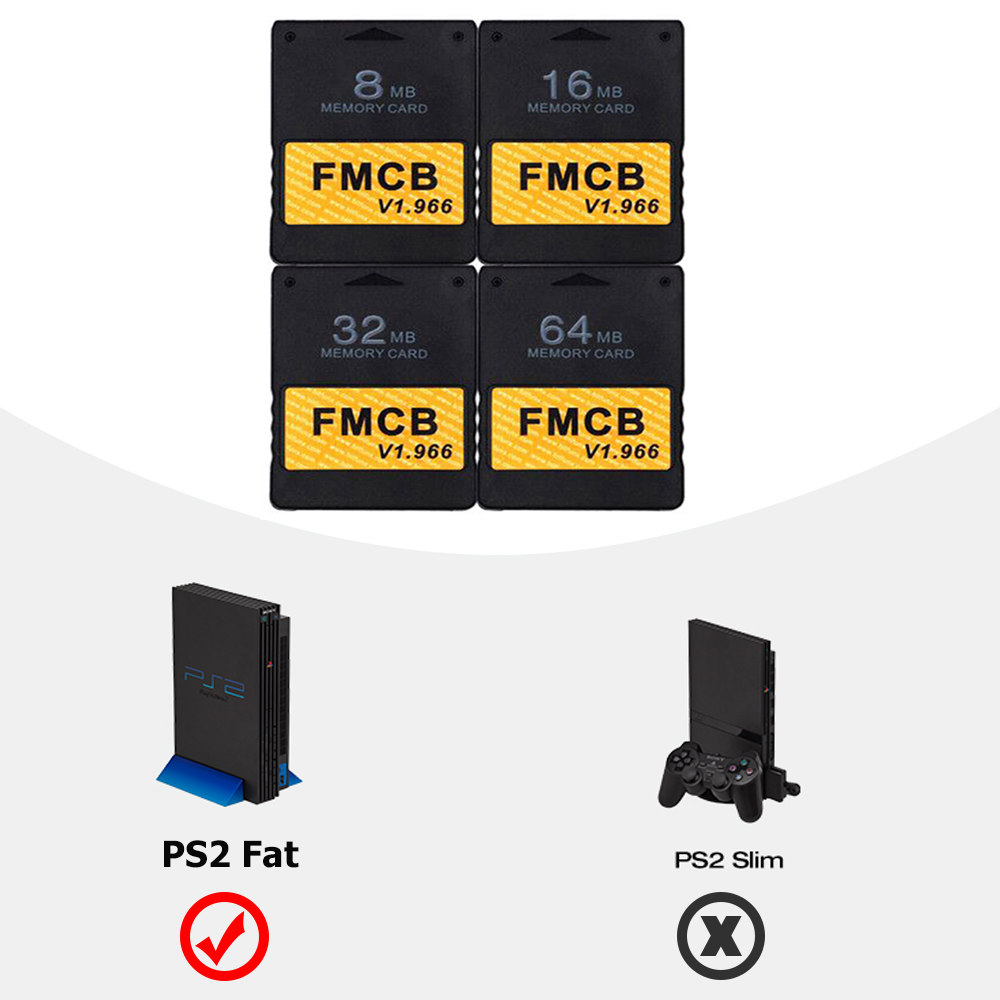 AliExpress Bitfunx Free McBoot V1.966 8MB/16MB/32MB/64MB Memory Card for PS2 Fat Console, view 3