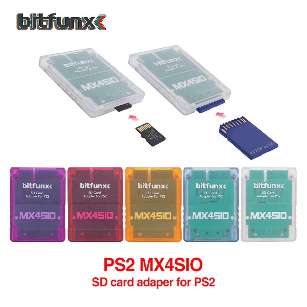 AliExpress Bitfunx MX4SIO SIO2SD SD/TF Card Adapter Game Reader for PS2 Playstation2 Game Console