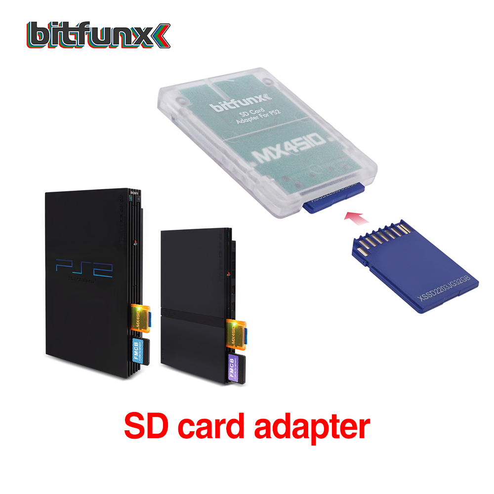 AliExpress Bitfunx MX4SIO SIO2SD SD/TF Card Adapter Game Reader for PS2 Playstation2 Game Console, view 2