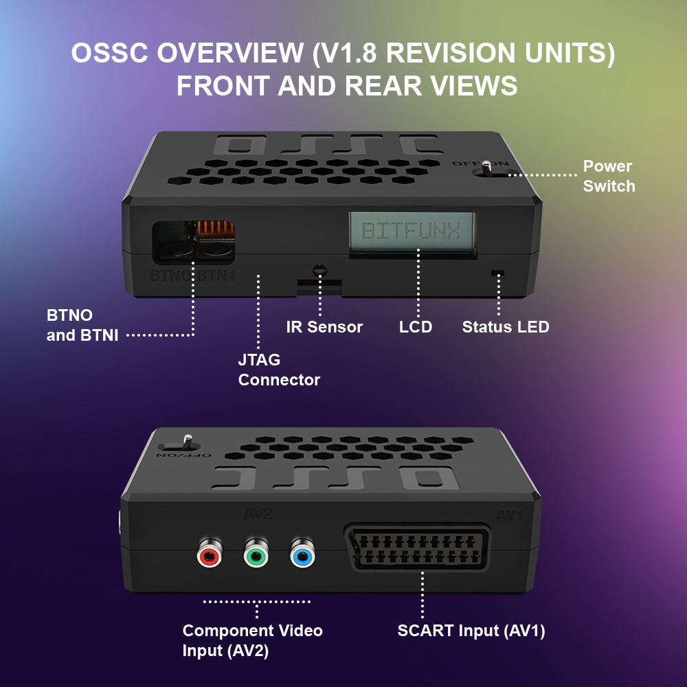 AliExpress Bitfunx OSSC HW V1.8 Open Source Scan Converter HDMI™ Adapter for PS2 SEGA Saturn Nintendo64 Gamecube MD Retro Game Consoles, view 3
