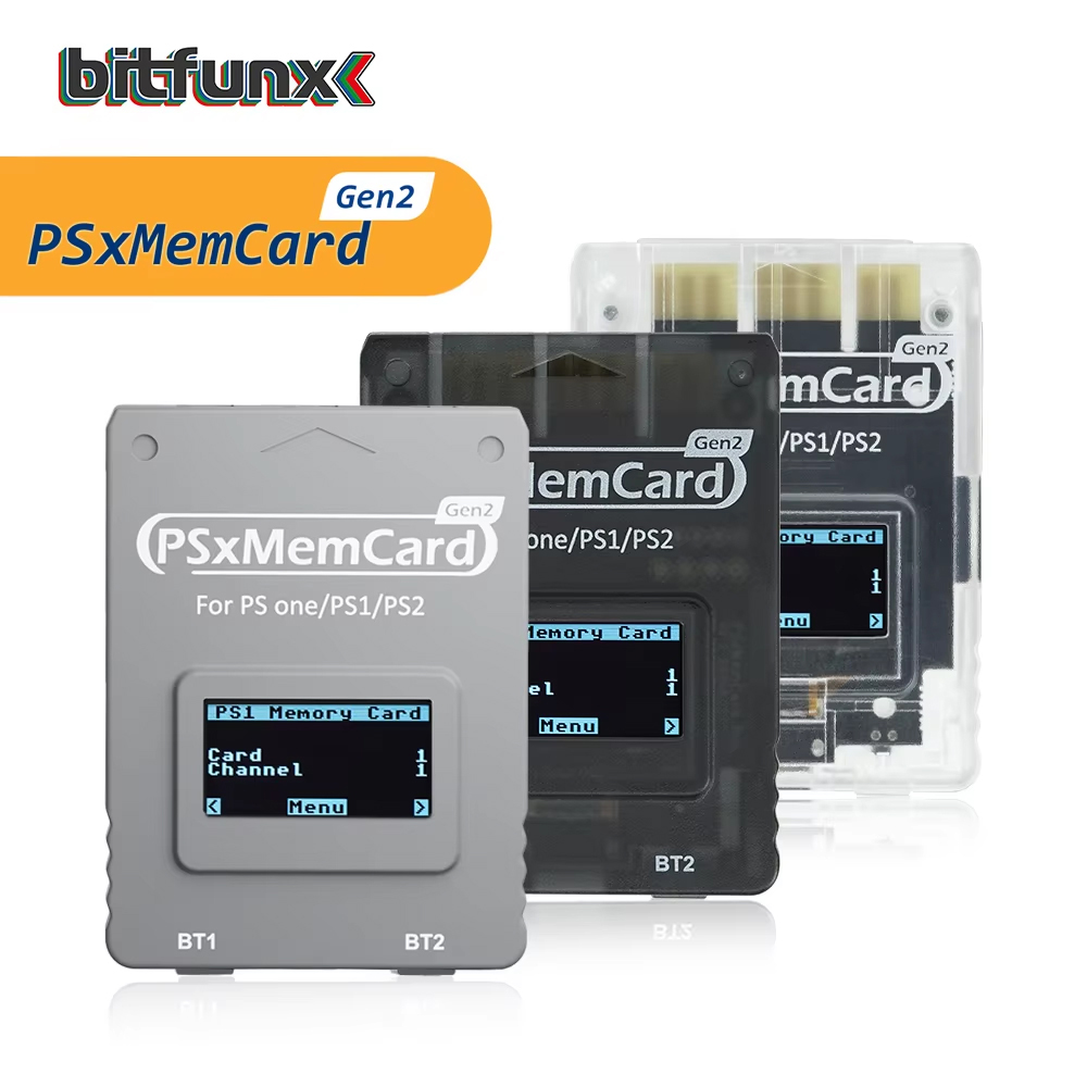 AliExpress Bitfunx PSxMemCard Gen2 Sd2psXtd to Store Saves for PS1 and PS2 Games for PlayStation1 PS One Playstation2 Game Consoles