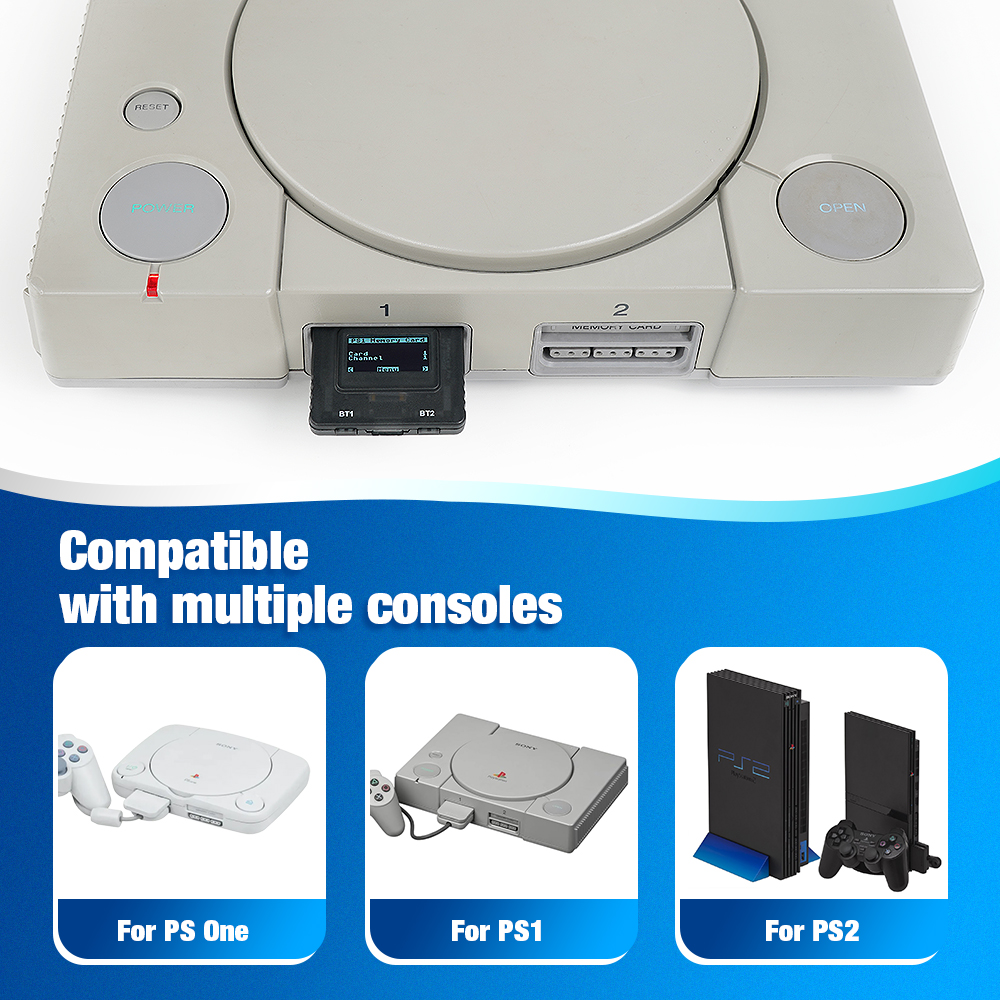 AliExpress Bitfunx PSxMemCard Gen2 Store Game Saves for PS1 and PS2 Games for PlayStation1 PS one Playstation2 Game Consoles, view 2