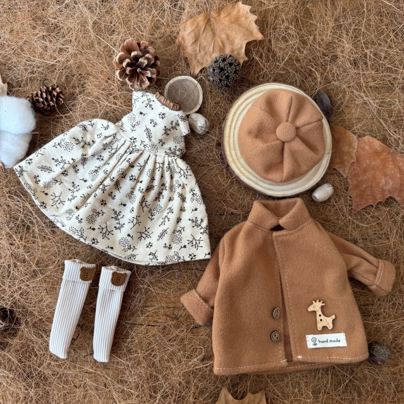 AliExpress BJD Doll Clothes 30cm 1/6 Scale Winter Dress and Cute Hat Accessories for Girl's Gift Outfit