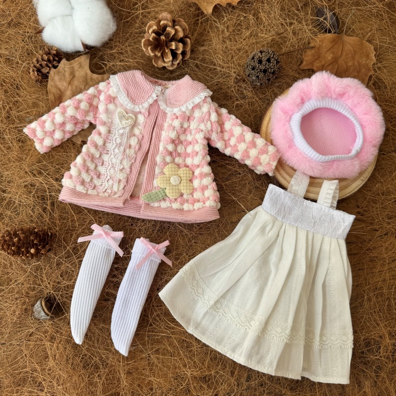 AliExpress BJD Doll Clothes 30cm 1/6 Scale Winter Dress and Cute Hat Accessories for Girl's Gift Outfit, view 3