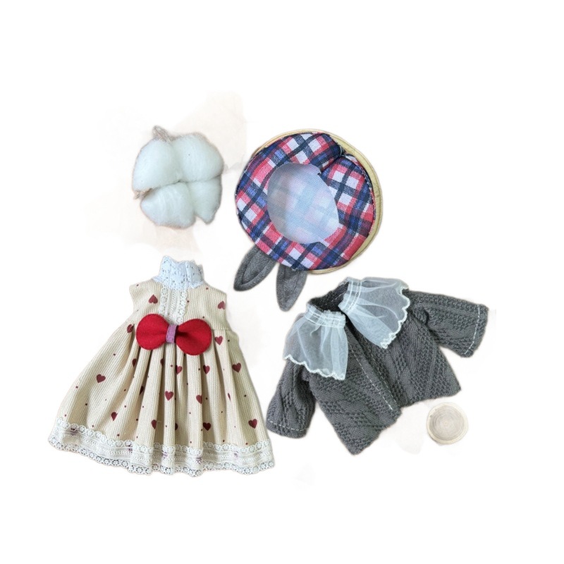 AliExpress BJD Doll Clothes 30cm 1/6 Scale Winter Dress and Cute Hat Accessories for Girl's Gift Outfit, view 5