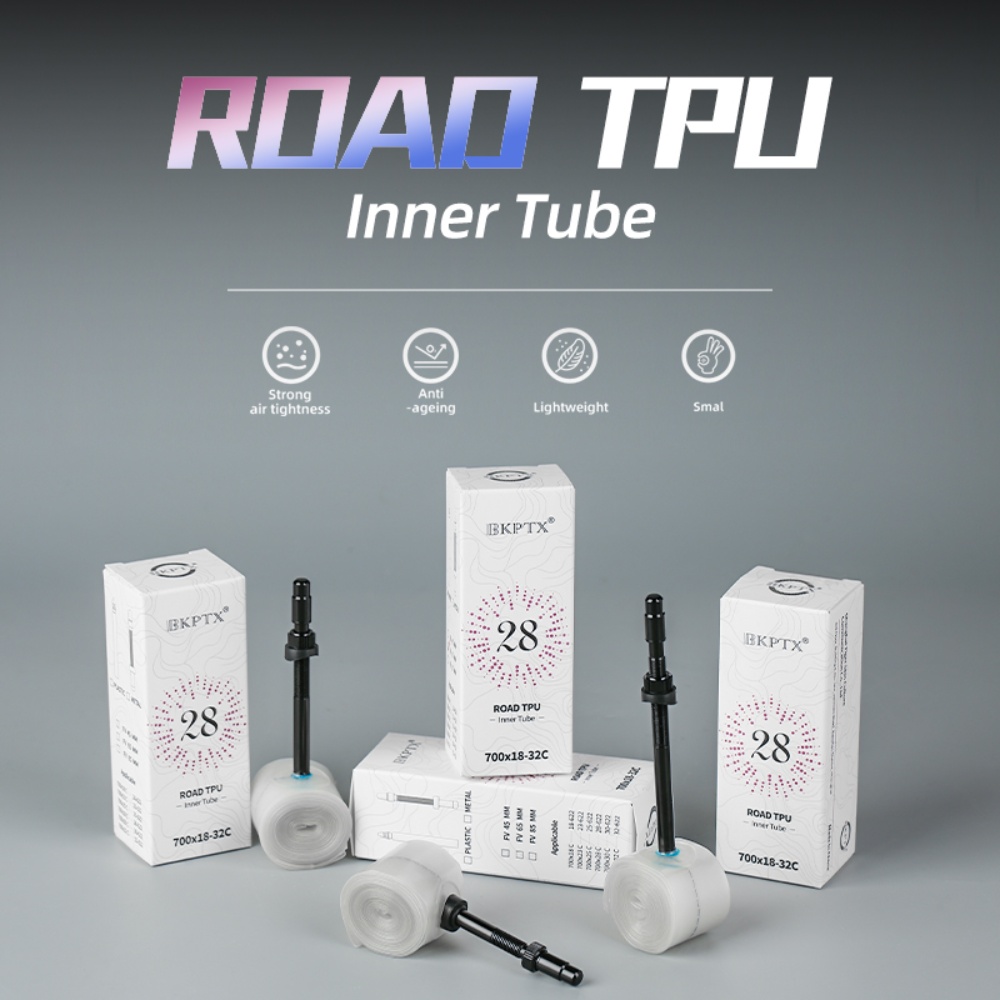 AliExpress BKPTX 1Pcs 28g Metal/Plast Ultralight Bike TPU Inner Tube 700X18 25 28 32 Road Bicycle TPU Material Tire Length French Valve, view 2