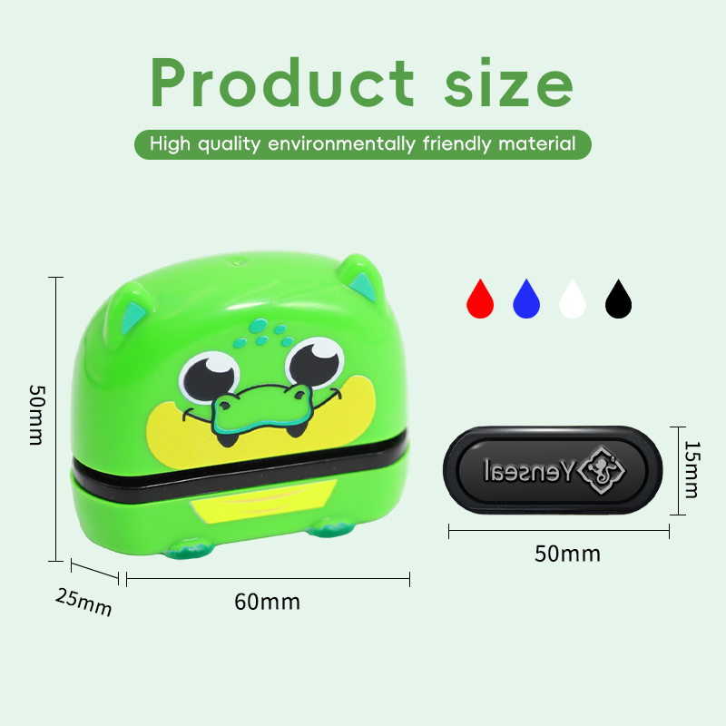 AliExpress Black/Blue/Red/White Customized Name Stamp Paints Personal Student Baby Engraved Waterproof Non-fading Kindergarten Name Seal, view 2