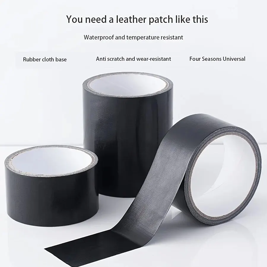 AliExpress Black Cloth-based Tape for Leather Repair - Wear-resistant, Suitable for Cushion, Seat Sofa Leak & Damage Repair, view 2