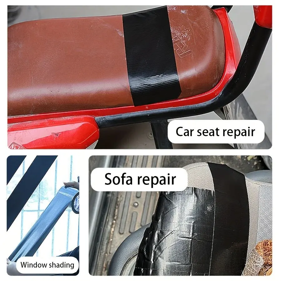 AliExpress Black Cloth-based Tape for Leather Repair - Wear-resistant, Suitable for Cushion, Seat Sofa Leak & Damage Repair, view 3