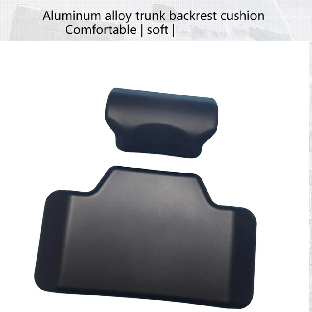 AliExpress Black Motorcycle Backrest Soft Rear Top Case Cushion Modification Accessories Easy Install Passenger Back Pad Universal, view 3