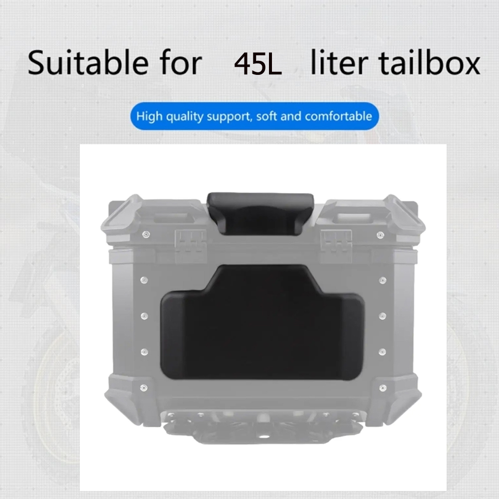 AliExpress Black Motorcycle Backrest Soft Rear Top Case Cushion Modification Accessories Easy Install Passenger Back Pad Universal, view 5