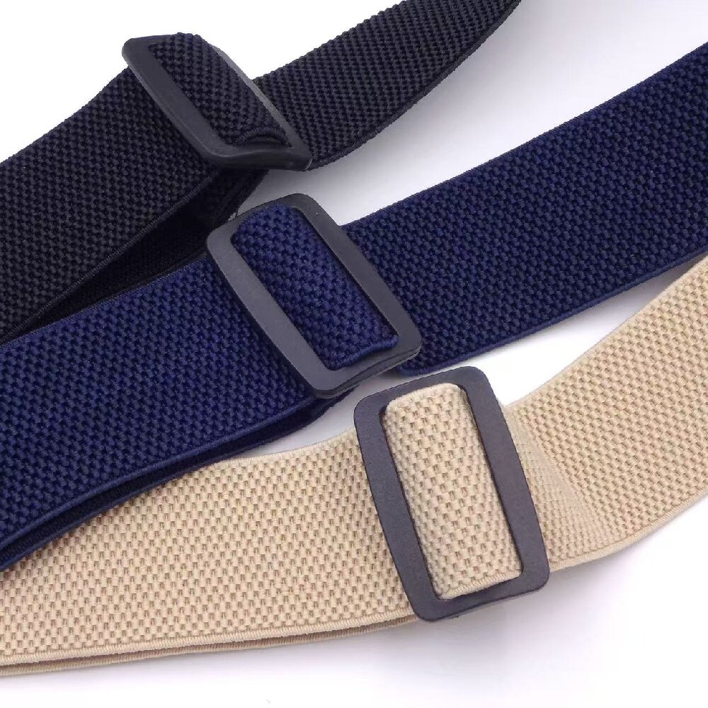 AliExpress Black Elastic Adjustable Men's Suspenders, view 3