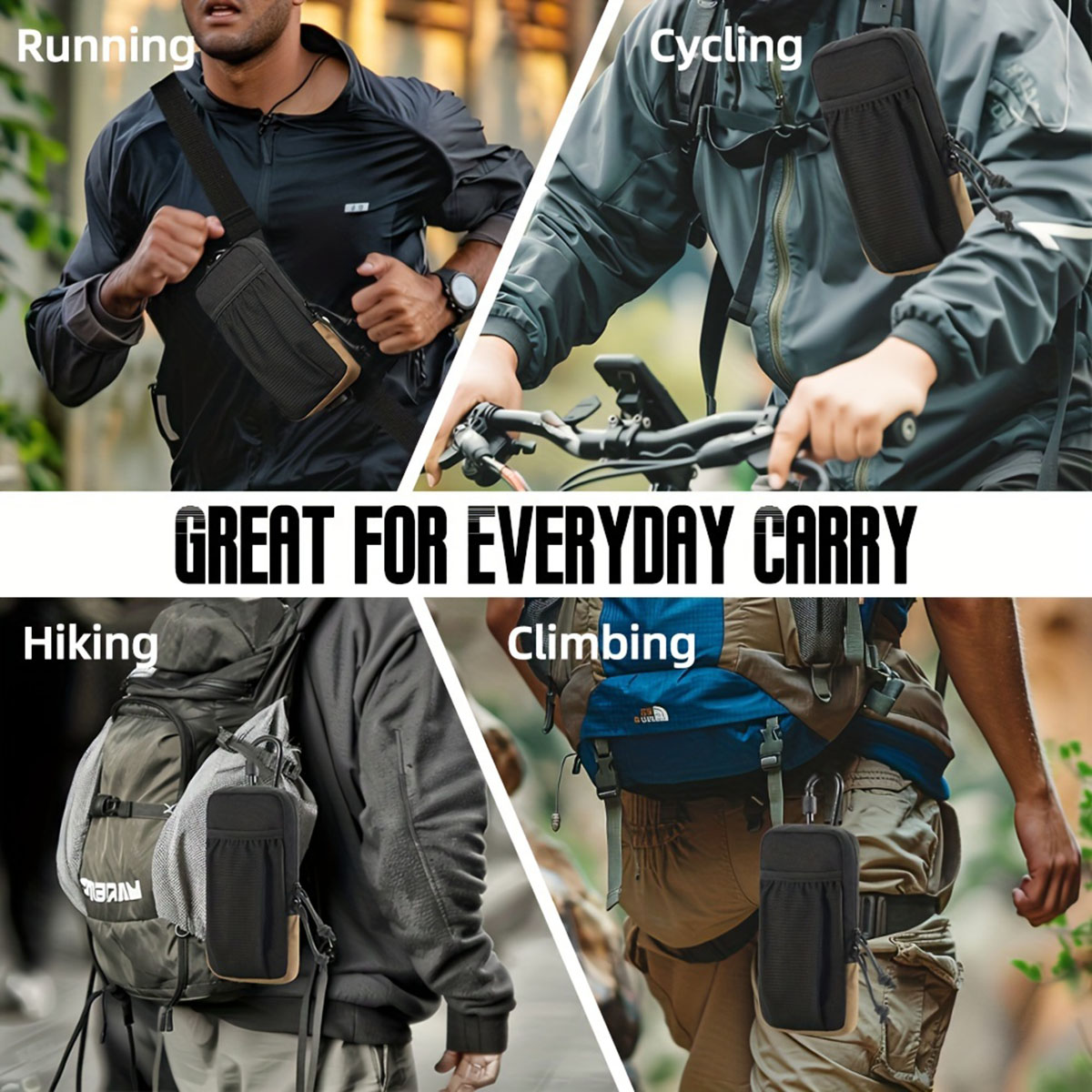 AliExpress Black Multi-Functional Hiking Waist Bag, view 2
