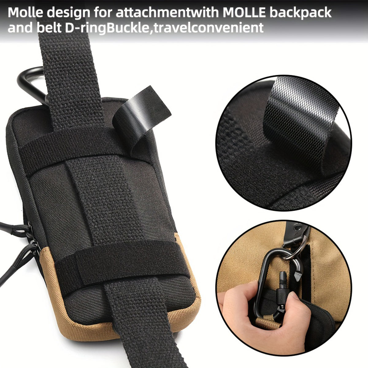 AliExpress Black Multi-Functional Hiking Waist Bag, view 6