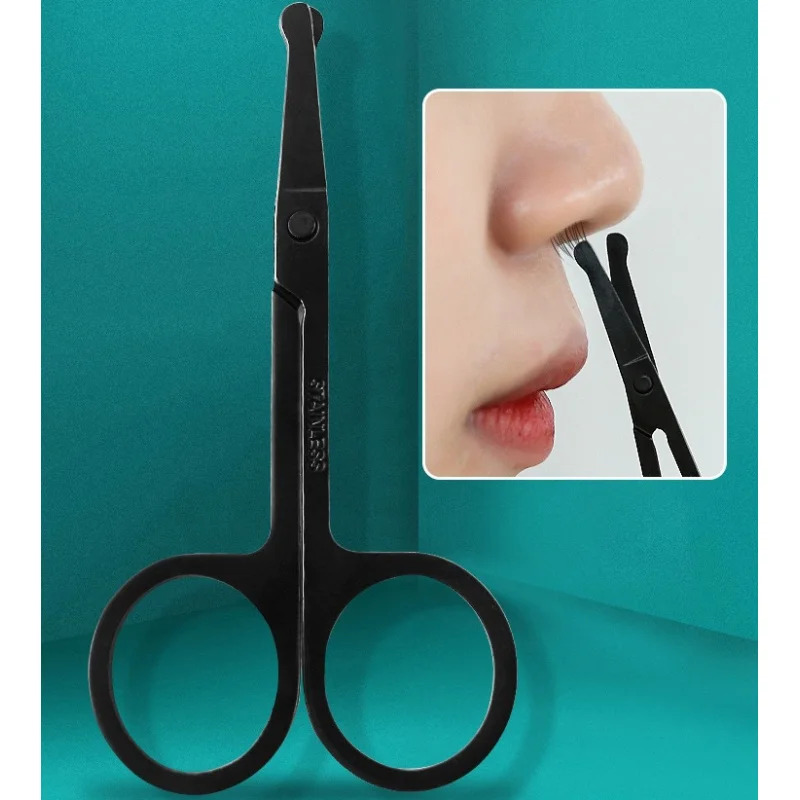 AliExpress Black Round-Head Stainless Steel Nose Hair Trimmer, view 3