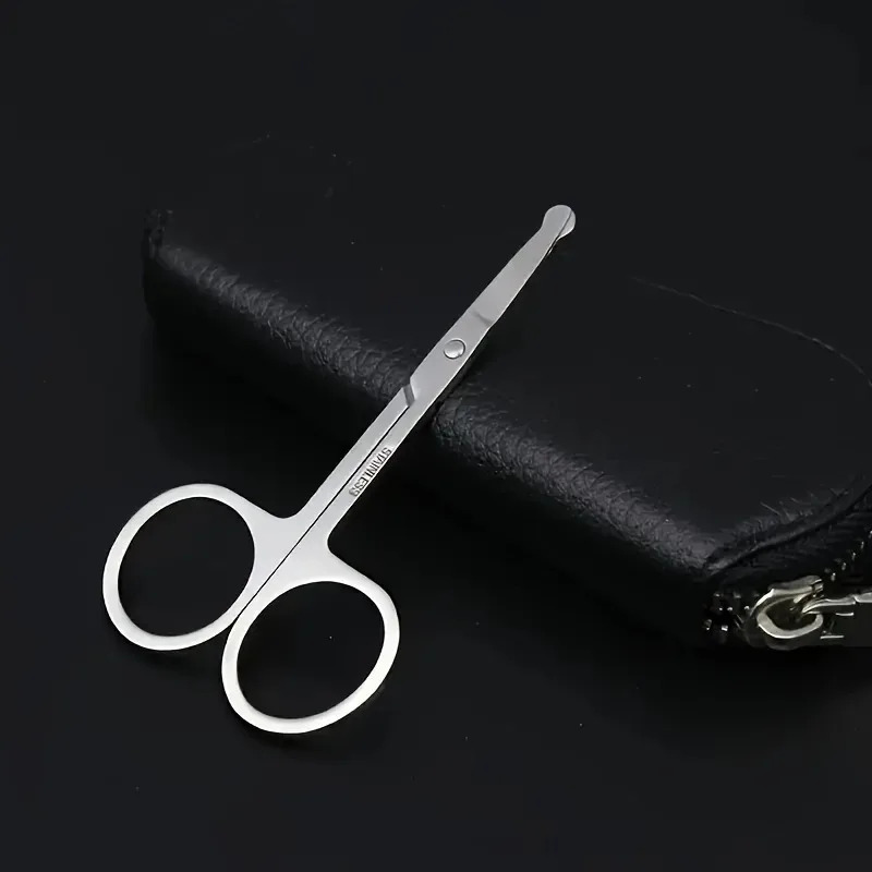 AliExpress Black Round-Head Stainless Steel Nose Hair Trimmer, view 6