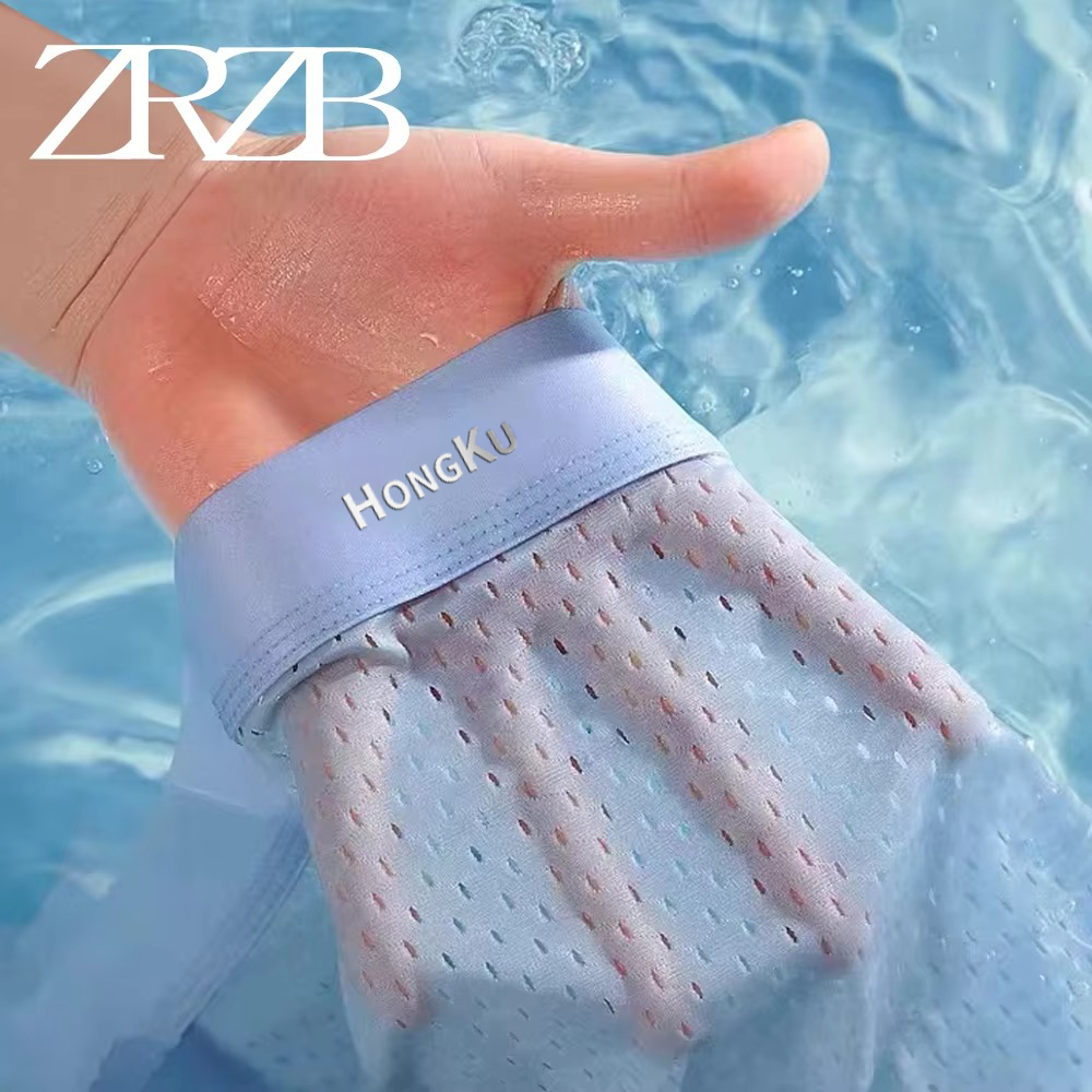 AliExpress Brand Boxers Man Summer Thin Ice Silk Breathable Men Underpants Soft Touch Men's Briefs 3D Cutting U Pouch Design Underwear Man, view 3